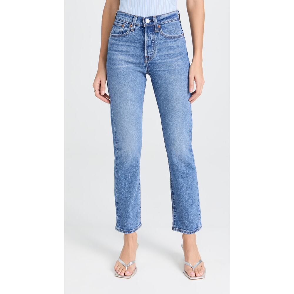 Levi'S 'Wedgie' Blue Cotton Straight Denim Jean Size 27